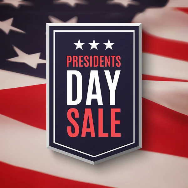 Presidents day sale background. — Stock Vector