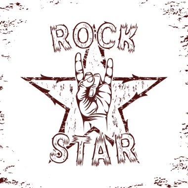 Rock star background. clipart