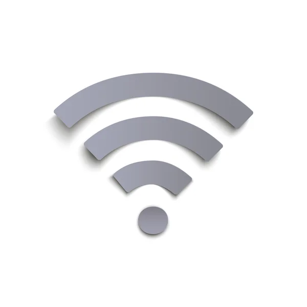 Wi-Fi pictogram geïsoleerd op witte achtergrond. — Stockvector