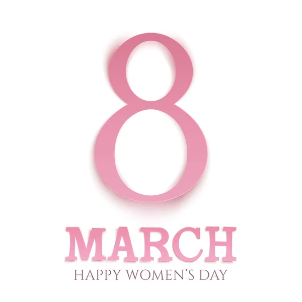 March 8 international womens day background. — Stock Vector