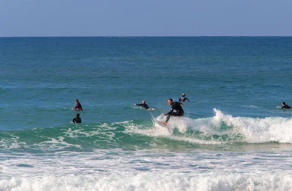2014 Tel Aviv Srail Sürücü Sörfçü Dalgaya Güç Verir Cesaret — Stok fotoğraf