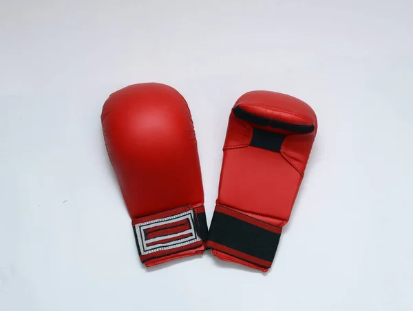 Guantes Para Boxeo Mma Traje Deportivo Sobre Fondos Blancos Guantes — Foto de Stock