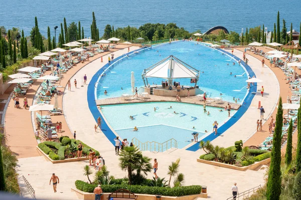 2019 Году Ялта Украина Расслабляющий Бассейн Купания Mriya Resort Spa — стоковое фото