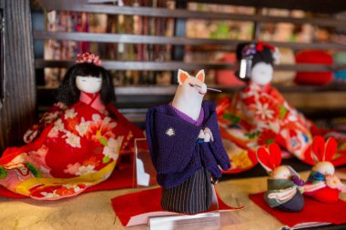 Bazı oyuncaklar (fare) Tokyo 'nun Asakusa bölgesindeki oyuncakçıda. Komik ve Japon tarzı..