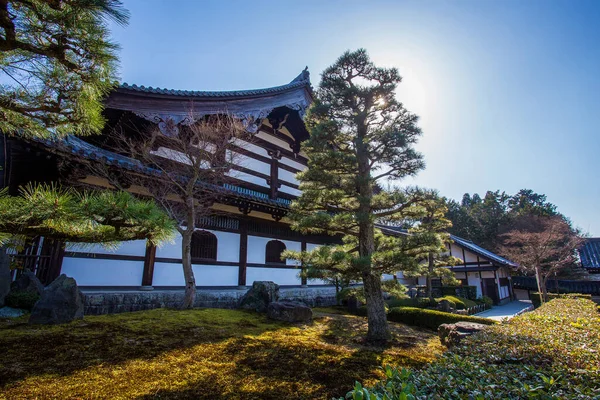 Starý Buddhistický Chrám Tofukuji 1236 Kjótu Jaro Sakura Začíná Chladná — Stock fotografie