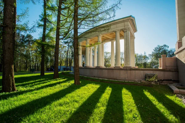 Uma Colunata Parque Arkhangelskoye Fundado Pelo Príncipe Yusupov 1800 Pôr — Fotografia de Stock