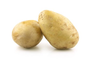 Beyaz arkaplanda izole edilmiş birini çuvala koyar