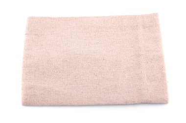 Boş çuval çantası beyaz arkaplanda izole edildi