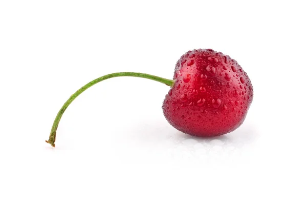 Red Cherry Isolated White Background — Stock Photo, Image