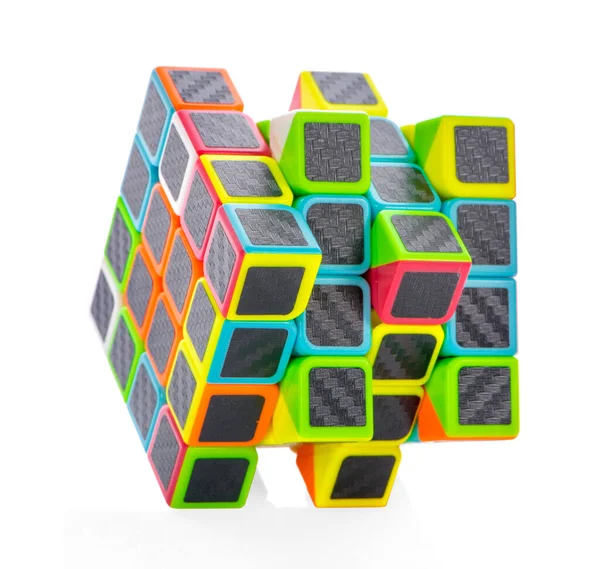 Bangkok Qué Abril 2019 Cubo Rubik Sobre Fondo Blanco — Foto de Stock