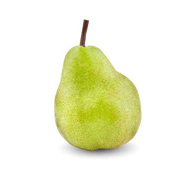 yeşil armutlar beyaz arkaplanda izole