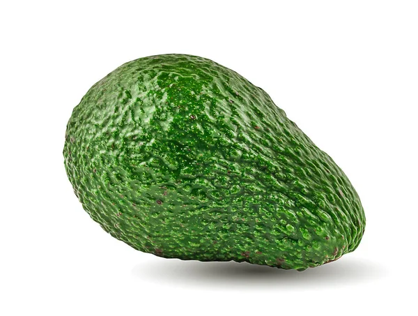 Avocado Geïsoleerd Witte Achtergrond — Stockfoto