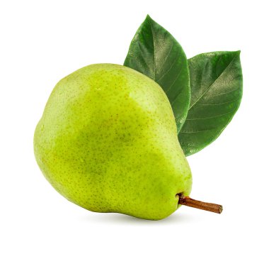 Beyaz arka grupta izole armutlar