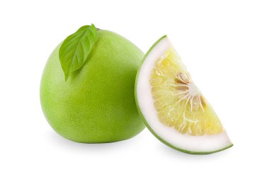 Tayland pomelo beyaz arkaplanda izole.