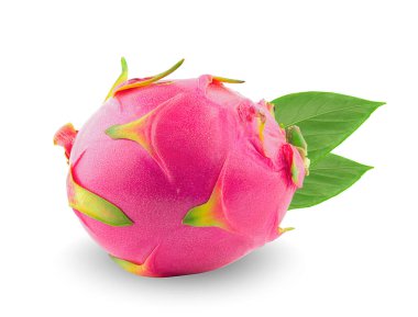 Beyaz arkaplanda Ejder Meyvesi izole