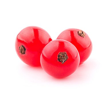 Kırmızı frenk üzümü, beyaz arka planda izole edilmiş.