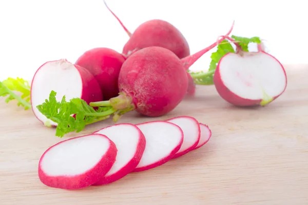 Fresh Garden Radish Isolated White Background — Stock Photo, Image