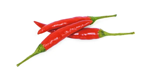 Chili Geïsoleerd Witte Achtergrond — Stockfoto