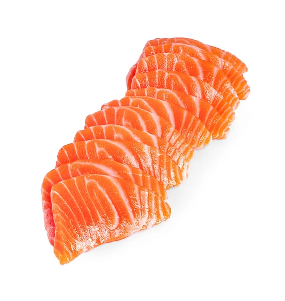 Lachs Lachs Auf Weißem Hintergrund — Stockfoto