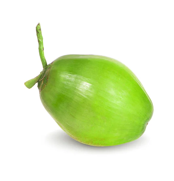 Green Coconut Isolated White Background — Stock Photo, Image