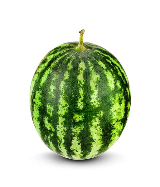 Vattenmelon Isolerad Vit Bakgrund — Stockfoto