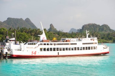 Mavi Akdeniz 'de beyaz feribot..