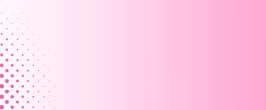 Pink Halftone Dot Pattern on Vertical Gradient Background: Side Fade Design Element for Modern Web Banner and Abstract Illustration