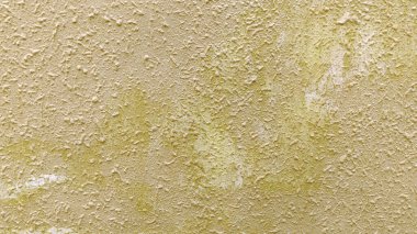 Sıkıntılı Bej ve Sarı Stucco Duvar dokusu Yıpranmış Alçı Detay ve Çirkin Yüzey