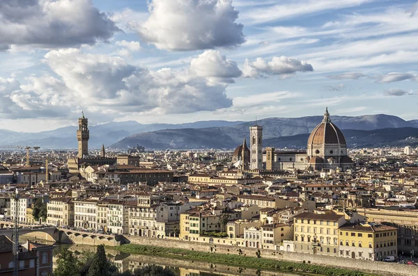 Panoramatický pohled z Florencie - Itálie — Stock fotografie