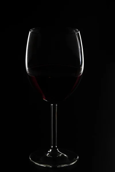 Silhouette of red wine — Stock Photo, Image