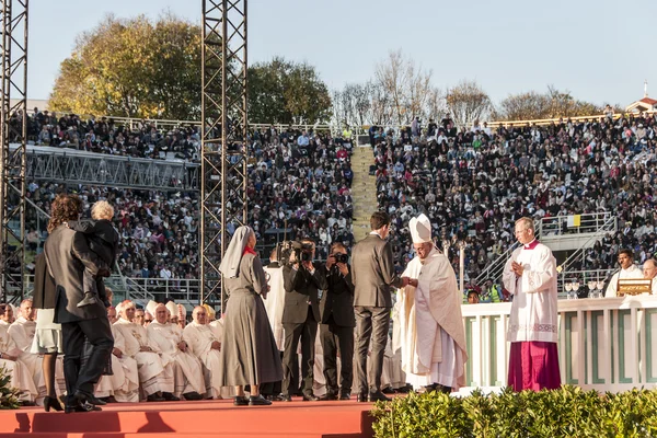 Santa Messa con Papa Francesco Fotografia Stock