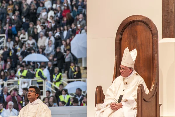 Papa Francis ile kutsal kütlesi