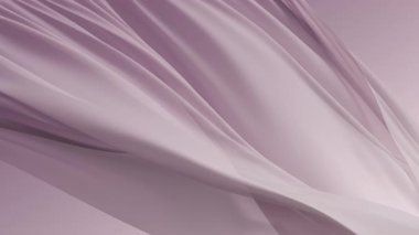 Soyut pembe ipek arka plan. Lüks dalgalı kumaş. Pastel renkli saten kumaş. Yumuşak yüzey dalgalı sıvı dokusu. Çırpınan maddeler. Duvar kağıdı 3D animasyon tasarım reklam arkaplanı