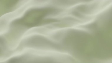 Yumuşak bej ipek kumaş yumuşak dalgalar oluşturarak zarif minimum arkaplan dokusu yaratarak tazeliği, sakinliği ve tasarım videosu veya dekor temaları için lüks estetiği sembolize eder.