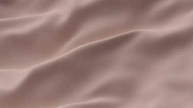 Yumuşak ipek, çıplak bej, akışkan kumaş, nazik, soyut dalgalar, pürüzsüz, asgari doku, sakin hareket eğrisi, hassas yüzey hareketi, şekil, zarif, tekstil, görsel uyum.