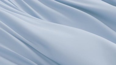Pürüzsüz, açık mavi kumaş dalgası zarif, minimal arka plan kıvrımları akış dokusu berraklığı, yüzey saflığı tasarımı, temiz ahenk, soyut görsel yumuşaklık.