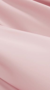 Yumuşak kırmızı pembe kumaş hafifçe sallanıyor zarif minimal arkaplan oluşturuyor nazikçe kıvrılıyor yumuşak akış dokusu berraklık sakin yüzey saflığı tasarımı temiz ahenk soyut görsel yumuşaklık