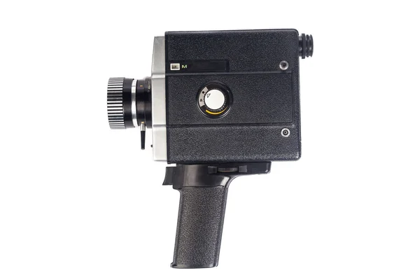 Staromódní ročníku filmové kamery izolovaných na bílém pozadí — Stock fotografie