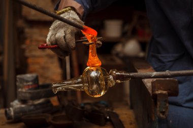 Cam sanatçısı cam yapma onu atölye