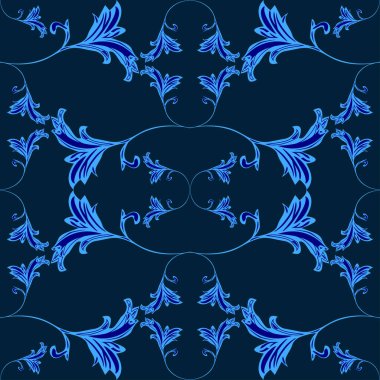 şekil soyutlama duvar kağıdı mavi süsleme mozaiği