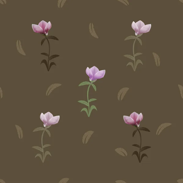 desen kahverengi soyut duvar kağıdı grafikleri çiçek dizaynı pembe flora