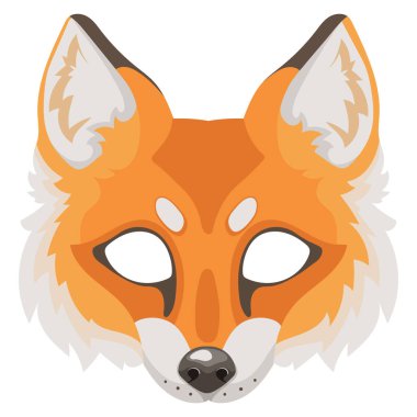 Tilki hayvan karnavalı parti maskesi. Therian alt kültürü için suç ortağı, kuadrobik. Festival kostüm aksesuarı çocuk partileri, kostümler, festivaller, oyunlar, partiler veya etkinlikler için mükemmel tasarlandı, yaratıcı hobiler