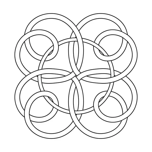 Keltisch patroon. Kleurboek voor kinderen. Abstract Vintage Geometrische vectorillustratie — Stockvector