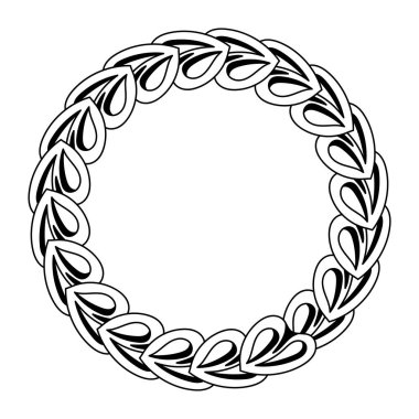 Boyama kitabı çerçevesi. Soyut süsler, kalpler. Stres önleyici terapi sanatı.