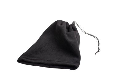 İzole edilmiş siyah unisex kış şapkası 