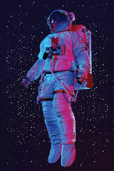 Astronaut Skafandru Vesmíru Vecto — Stockový vektor