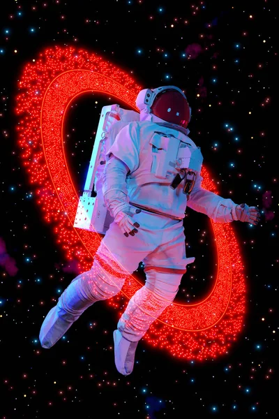 Astronaut Vesmíru Vykreslování — Stock fotografie