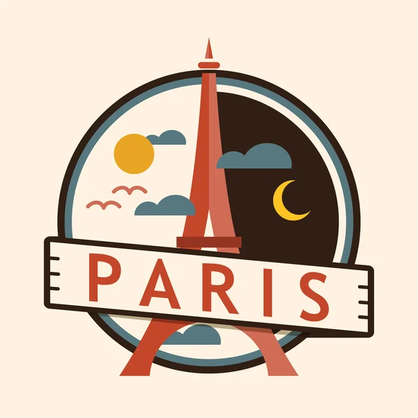 Badge des villes de Paris, France Vecteur En Vente
