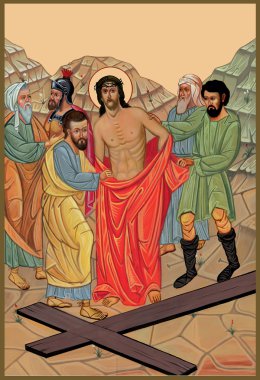 10 habitatları İsa Mesih'in haç.