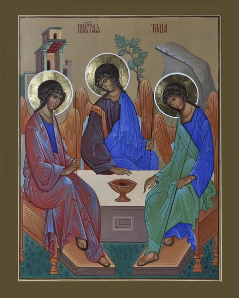 Icon of the Holy Trinity – stockfoto